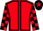 Red, black seams, checked sleeves, black cap, red star (Abc Racing)