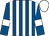 Royal blue and white stripes, royal blue sleeves, white armlets, white cap (Craig Lidster Racing Club)
