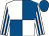 White and royal blue (quartered), striped sleeves, royal blue cap (Hart Inn Leisure)