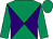 Emerald green and purple diabolo, emerald green sleeves and cap (Dearing Plastics, Paul Burdett & Partn)