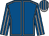 Royal blue, grey seams, striped sleeves, grey and royal blue striped cap (Bb Racing Club Skinny Malinka)