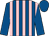 Royal blue and pink stripes, royal blue sleeves and cap (Anthony Ross And David Lumley)