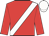 Red, White sash, White cap (Cheveley Park Stud)