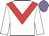 White, red chevron, mauve cap (Mr Pat Beirne)