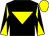 Black, yellow inverted triangle, diabolo on sleeves, yellow cap (Jim Bracken & Keith Hadwin)